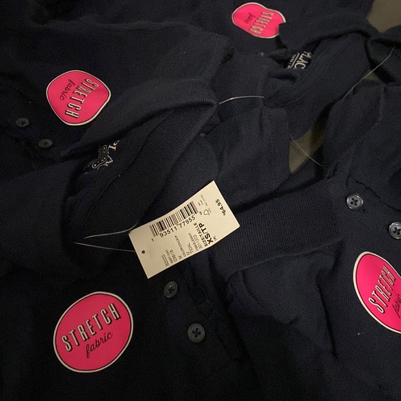 Dark blue school polo shirt. Pack of 5. - Picture 1 of 1